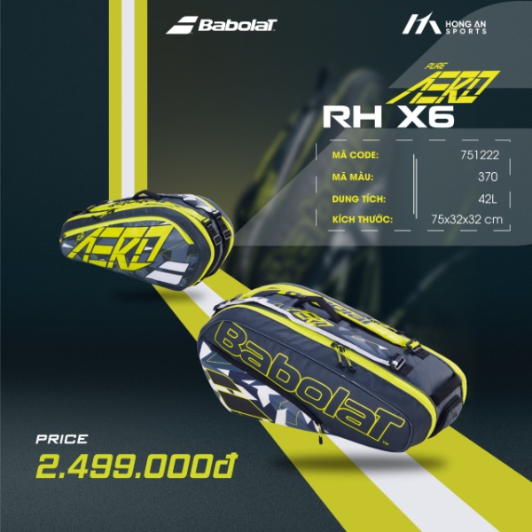 Tui xach tennis Babolat Pure Aero RHX6