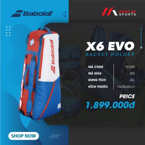 Tui xach tennis Babolat X6 EVO