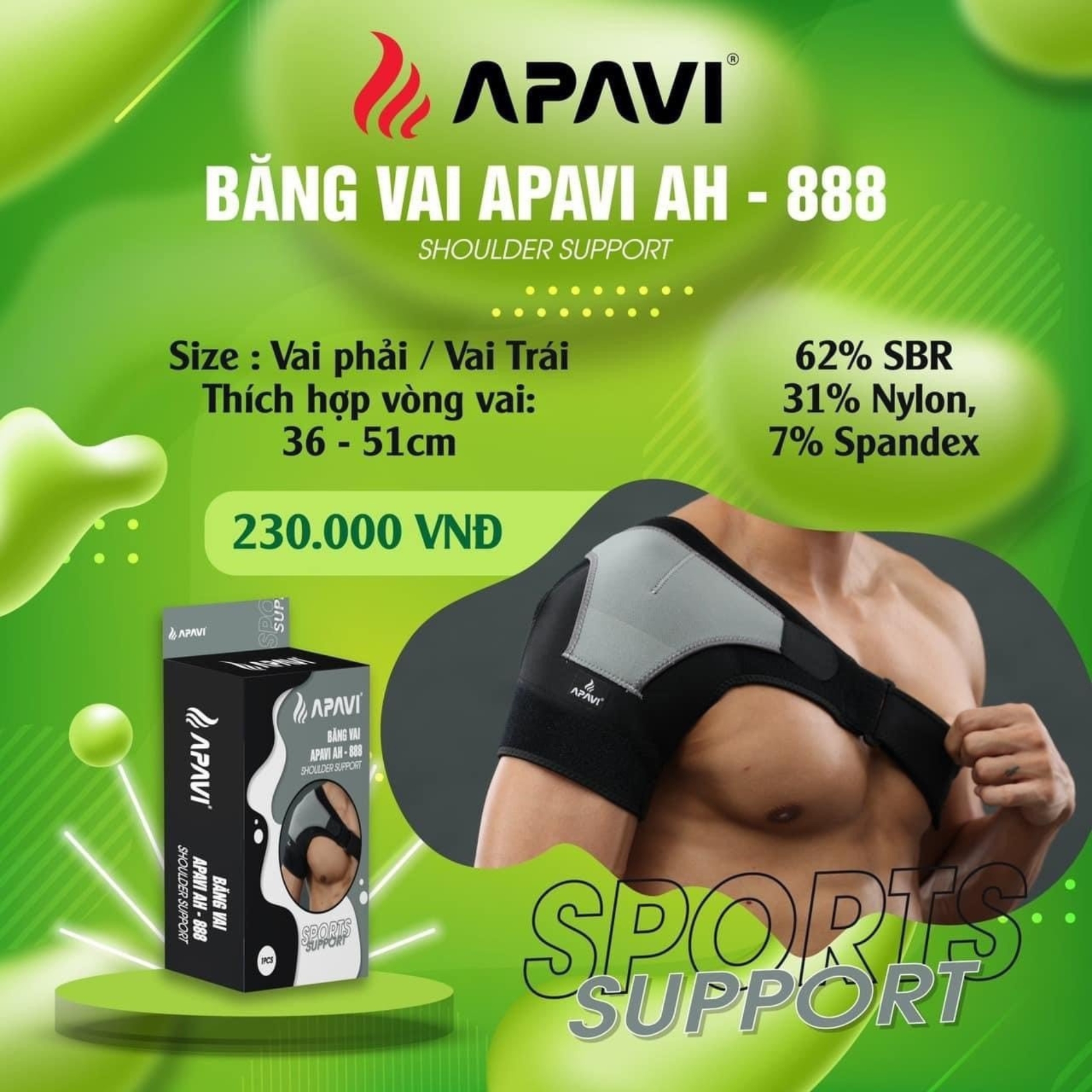 Băng vai Apavi AH - 888