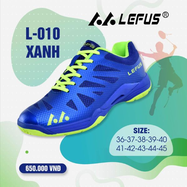 Giày cầu lông Lefus L010 xanh