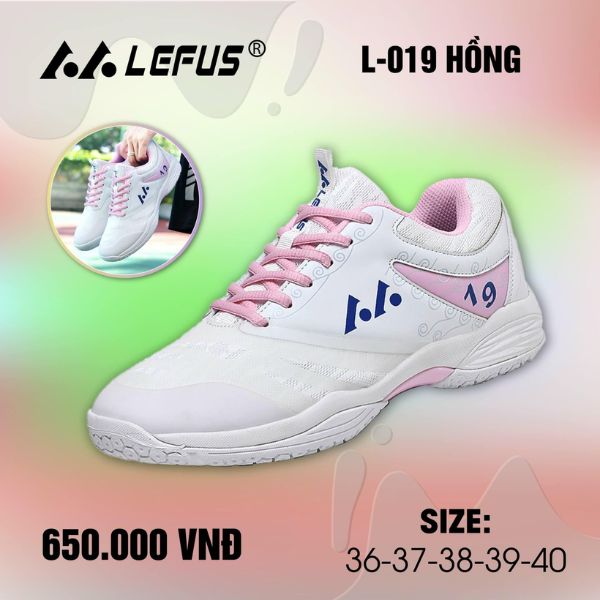 Giày cầu lông Lefus L019 hồng