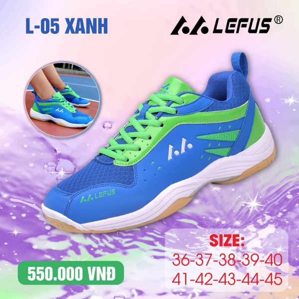 Giày cầu lông Lefus L05 xanh